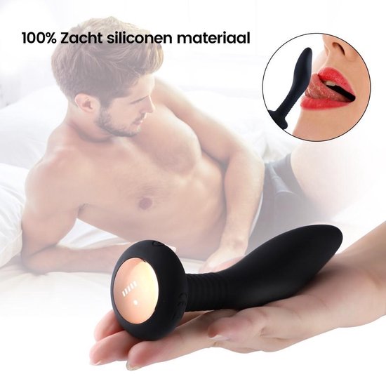 Hismith prostaat en anale vibrator met afstandsbediening, 100% waterdichte anale plug voor mannen en vrouwen!