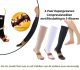 3-Paar Kopergeweven Compressiesokken met Ritssluiting in 3-Kleuren