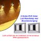 2-Stuks RVS Solar Led Wandlamp met Muurbevestiging