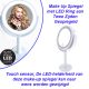 Make Up Spiegel met LED Ring aan Twee Zijden Gespiegeld