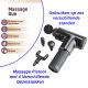 Massage Pistool met 4 Verschillende Opzetstukken