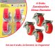 4-Stuks Zwenkwielen 50mm Diameter