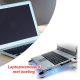 2-Stuks Laptopstandaard met LED-Verlichting in de Ventilatoren