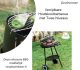 Verrijdbare Houtskoolbarbecue met Twee Niveaus