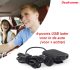 4-poorts USB lader voor in de auto (voor + achter)