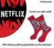 4-Paar Sokken Limited Edition in Netflix Print van 78% Katoen