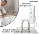 Antislip Draaibare en Verstelbare Douchekruk