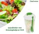 2-Stuks Saladebeker met Dressingbakje en Vork
