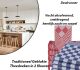 12-Stuks Traditioneel Geblokte Theedoeken in 2 Kleuren