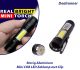 Stevig Aluminium Mini COB LED Zaklamp met Clip