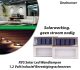 2-Delige RVS Solar Led Wandlampen 1.2 Volt Inclusief Bevestigingsschroeven